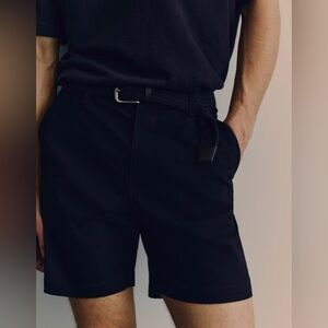 H&M Regular Fit Chino Shorts - Navy